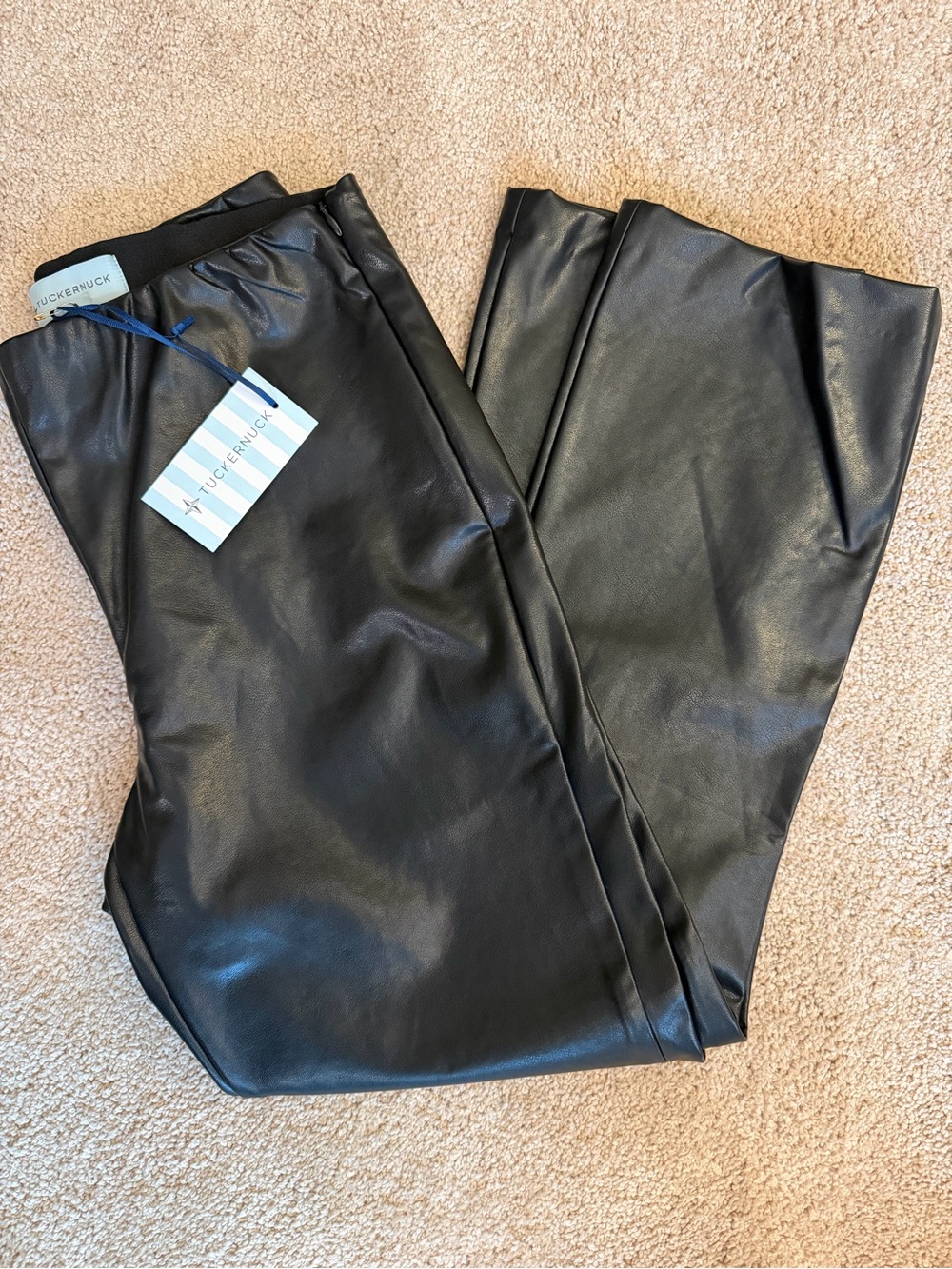 Tuckernuck NWT Black Faux Leather Pants